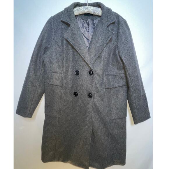 Chou Yatou Double Vested Wool Blend Coat - Size 2XL - Very Soft and‎ Cozy! - Picture 1 of 9